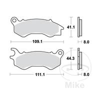 TRW Kit pastiglie freni MCB833EC ceramiche per Honda PCX anteriore