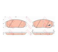 TRW Pastiglie Freni per Hyundai H-1 Cargo Tq 2.5 Crdi Sm 2.0 2.7 V6 4x4
