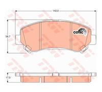 TRW Pastiglie Freni per Nissan Qashqai + 2 I J10 JJ10 2.0 1.6 x-Trail T31