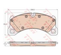 TRW Pastiglie Freni per Porsche Macan 95B 3.0 S Diesel Cayenne 92A 4.2