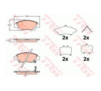 TRW Pastiglie Freno Bremsbelegsatz Frontale Adatto A per Honda Jazz IV