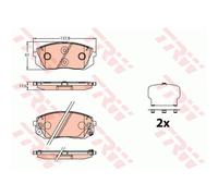 TRW Pastiglie Freno Bremsbelegsatz Frontale Adatto A per Hyundai i40