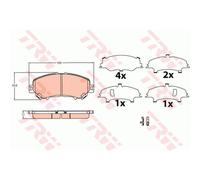 TRW Pastiglie Freno Bremsbelegsatz Frontale Adatto A per Nissan Qashqai II