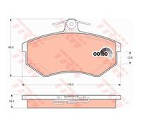 TRW Pastiglie Freno GDB1048 Ceppi Freno per VW Passat Variant 32B