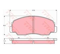 TRW Pastiglie Freno GDB1134 Ceppi Freno per Daihatsu Feroza Rigida Top F300