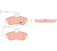 TRW pastiglie freno GDB1260 130x56 spessore 19 mm con sensore