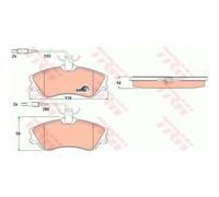 TRW Pastiglie Freno GDB1260 Ceppi Freno per Peugeot 306 Cabriolet 7D N3 N5