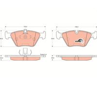 TRW Set di pastiglie freno GDB1264 anteriore