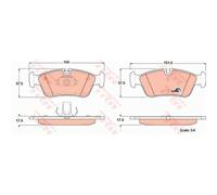 TRW Pastiglie Freno GDB1348 Ceppi Freno per BMW 3er Compatto E46