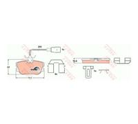 TRW Pastiglie Freno GDB1369 Ceppi per VW Transporter IV Bus 70XB 70XC 7DB 7DW