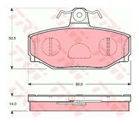 TRW Pastiglie Freno GDB1377 Ceppi Freno per Volvo 940 II Combo 945