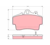 TRW Pastiglie Freno GDB1394 Porsche Boxster (typ 986)(1996->) 2,5 - 150kw 203cv