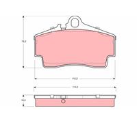 TRW Pastiglie Freno GDB1395 Porsche 718 boxster (typ 982)(2016->) 2,0 - 220kw 29