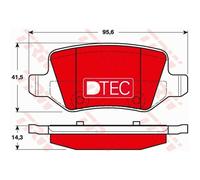 TRW Pastiglie Freno GDB1481DTE Ceppi Freno per Mercedes-Benz W169