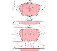Kit pastiglie freno anteriore TRW GDB1576 per VOLVO XC90 2.4 D5 AWD 4x4