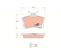 TRW Pastiglie Freno GDB1578 Audi A2 (8z)(2000->) 1,6 - 81kw 110cv 16v fsi (bad)