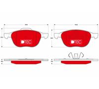 Set di pastiglie freno TRW GDB1583DTE, anteriore