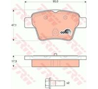 TRW Pastiglie Freno GDB1620 Ceppi Freno per Peugeot 307 3A/C