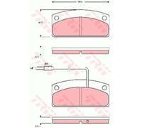 TRW Pastiglie Freno GDB1679 Ceppi Freno per Ligier Nova
