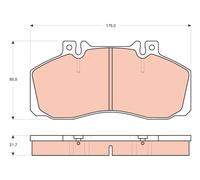 Set di pastiglie freno TRW GDB1695