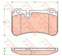 TRW Pastiglie Freno GDB1711 Ceppi Freno per Mercedes-Benz W211