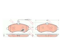 TRW Pastiglie Freno GDB1719 Ceppi per Toyota Proace Scatola/Kombi MDX3 _MDX4_