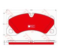 TRW Pastiglie Freno GDB1774DTE Ceppi Freno per Porsche Cayenne 92A