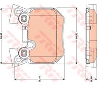 TRW Kit pastiglie freno GDB1795 – freno a disco posteriore