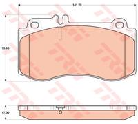 Set di pastiglie freno TRW GDB1822, anteriore