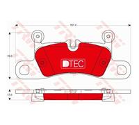 Pastiglie freno GDB1875DTE TRW per PORSCHE VW