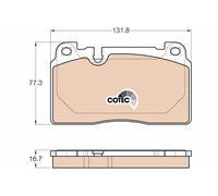 TRW GDB1974 Pastiglie Freno Set di 4 para Audi Q5 (8RB) 2008-2017 Assale anteriore e Altri Veicoli