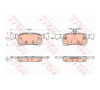TRW Pastiglie Freno GDB2037 Ceppi Freno per Peugeot 308 Sw II