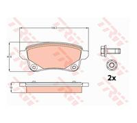 TRW Pastiglie Freno GDB2082 Ceppi Freno per Renault Scénic III JZ0/1_