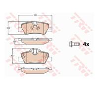 TRW Pastiglie Freno GDB2088 Ceppi Freno per Mini F56