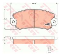 TRW Pastiglie Freno GDB297 Ceppi Freno per Fiat Panda 141 _