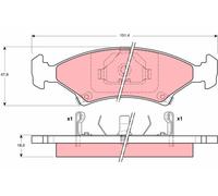 TRW Pastiglie Freno GDB3096