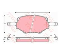 TRW Pastiglie Freno GDB3103 Ceppi Freno per Mazda MX-5 II Nb