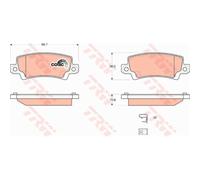 TRW Pastiglie Freno GDB3289 Ceppi Freno per Toyota Corolla ZZE12_NDE12_ZDE12_