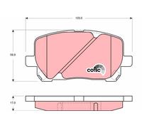 TRW Set pastiglie freno GDB3315 anteriore per Toyota Avensis Verso