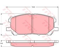 TRW Set pastiglie freno GDB3338 – anteriore