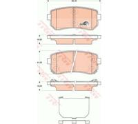 TRW Pastiglie Freno GDB3474 Ceppi Freno per Hyundai i30 Familiare Fd