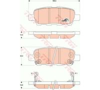 TRW Pastiglie Freno GDB3507 Ceppi Freno per Renault Koleos I Hy _