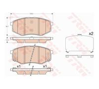 TRW Pastiglie Freno GDB3553 Ceppi Freno per Hyundai IX20 Jc