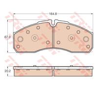 TRW GDB3567 Kit pastiglie freno, Freno a disco per IVECO