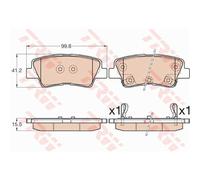 TRW Pastiglie Freno GDB3569 Ceppi Freno per Hyundai Elantra Berlina Md UD