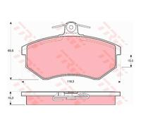 TRW Pastiglie Freno GDB430 Ceppi Freno per Audi 90 81 85 B2