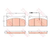 TRW Pastiglie Freno GDB5074 Ceppi Freno
