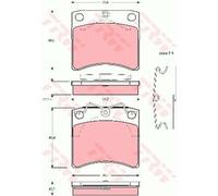 TRW Pastiglie Freno GDB791 Ceppi per VW Transporter IV Bus 70XB 70XC 7DB 7DW