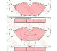 TRW Pastiglie Freno GDB969 Ceppi Freno per Saab 900 i Cabriolet AC4 AM4