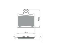 TRW Pastiglie Freno MCB831 Adatto An Husqvarna TC85 Gasgas MC85 Posteriore